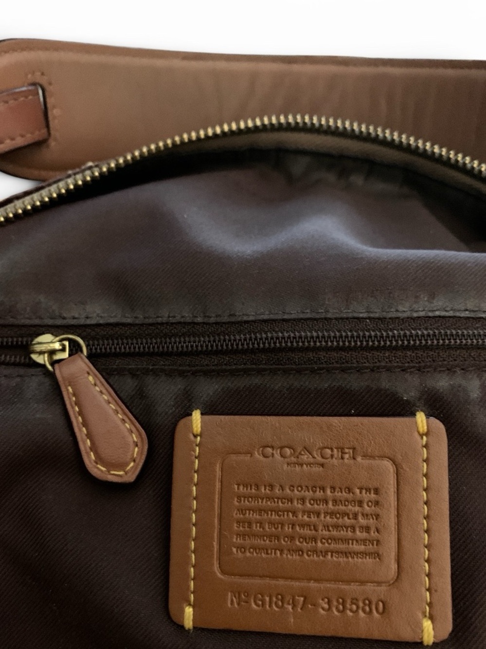 COACH Sutton Signature Canvas Hobo - Picture 9 of 9